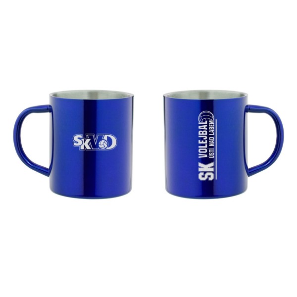 Termohrnek modrý 300 ml s logem SKVD